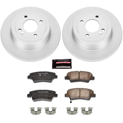 PowerStop Power Stop 12-18 Hyundai Accent Rear Z17 Evolution Geomet Coated Brake Kit