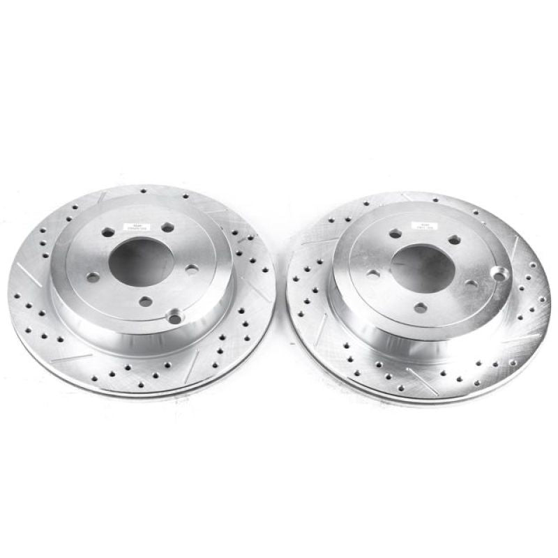 PowerStop Power Stop 07-10 Ford Edge Rear Evolution Drilled & Slotted Rotors - Pair