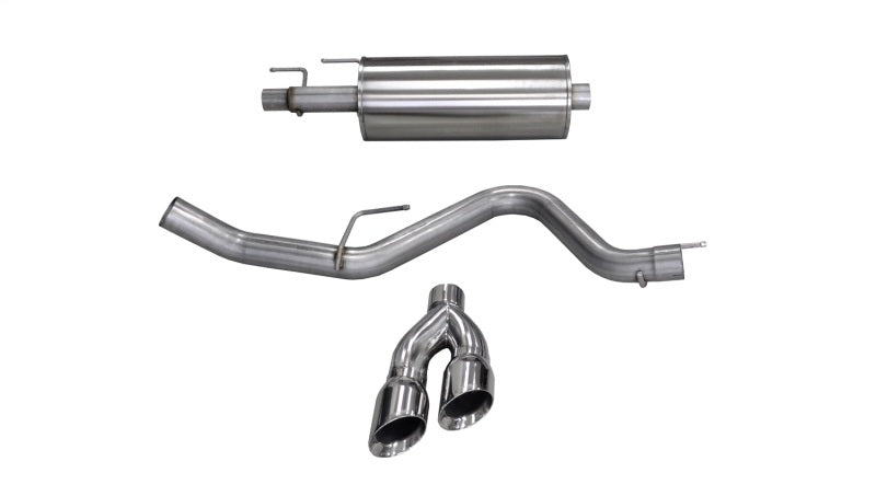 CORSA Performance Corsa 15-20 Ford F-150 3.5L Eco (Super Crew Cab) Polished Sport Single Side Dual 4in Tips CB Exh