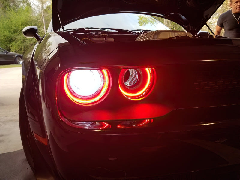 ORACLE Lighting Oracle 15-23 Dodge Challenger LED Headlight Halo Kit - Red