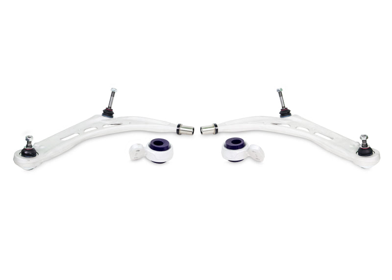 SuperPro 2000 BMW 323Ci Base Front Alloy Lower Control Arm Set (+Caster)