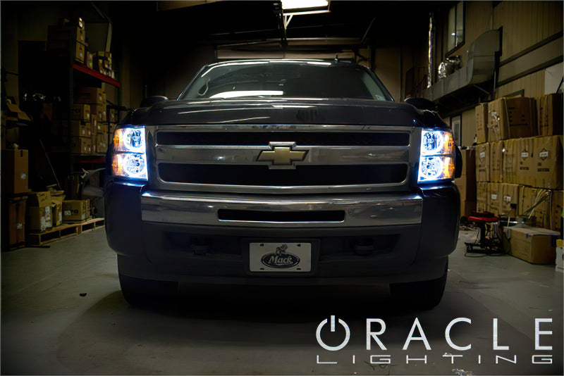 ORACLE Lighting Oracle Chevrolet Silverado 07-13 Halo Kit Round Style - ColorSHIFT