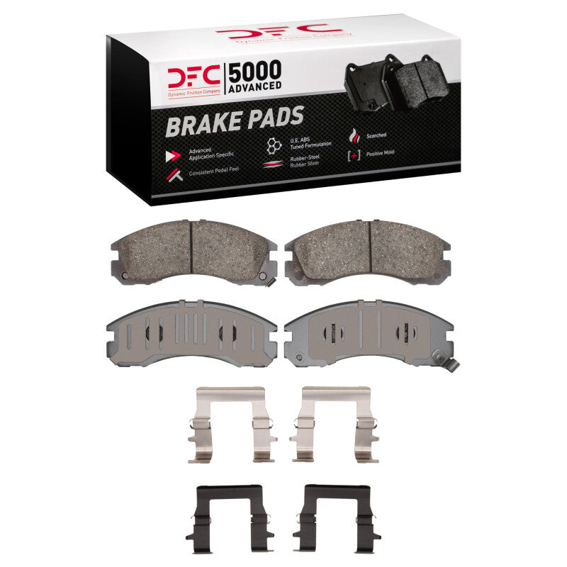 DFC 94-00 Mitsubishi Montero Front 5000 Advanced Ceramic Brake Pads and Hardware Kit