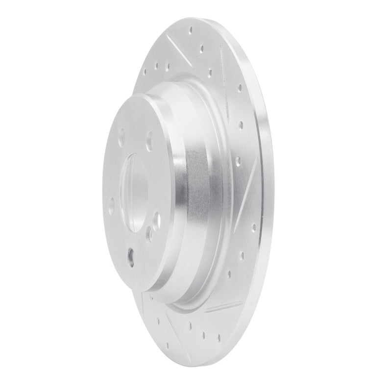 R1 Concepts R1 03-06 Mercedes-Benz S350 Rear Right Drilled & Slotted Silver Brake Rotor