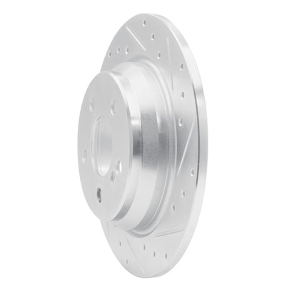 R1 Concepts R1 03-06 Mercedes-Benz S350 Rear Right Drilled & Slotted Silver Brake Rotor