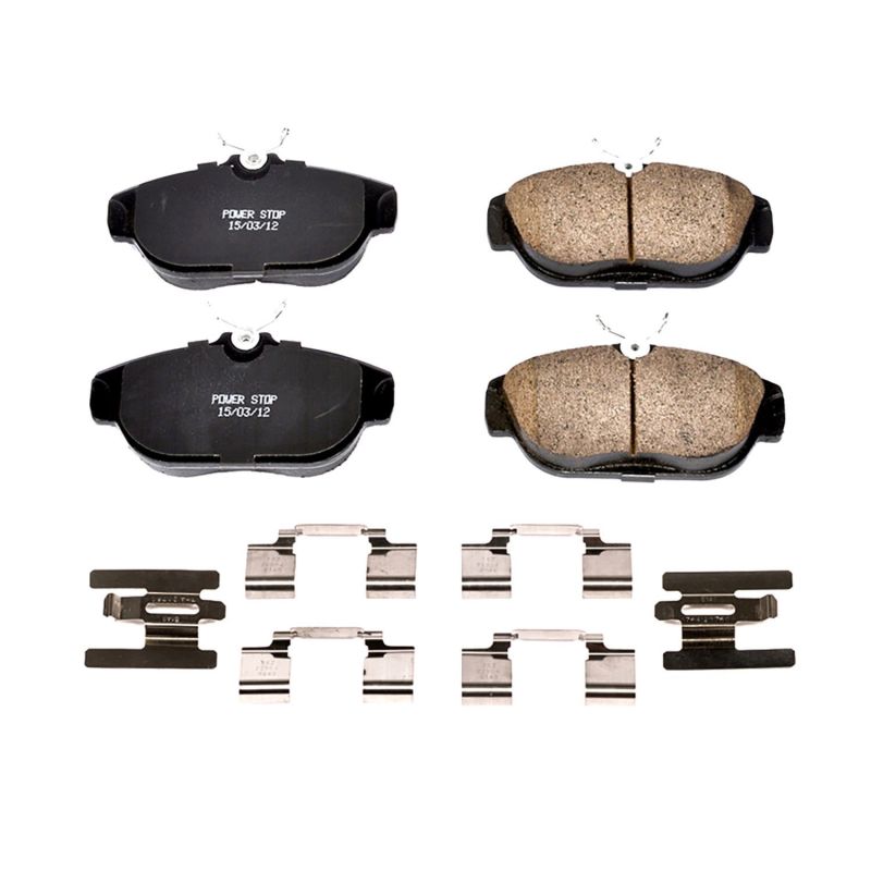 PowerStop Power Stop 91-92 Volvo 740 Front Z17 Evolution Ceramic Brake Pads w/Hardware