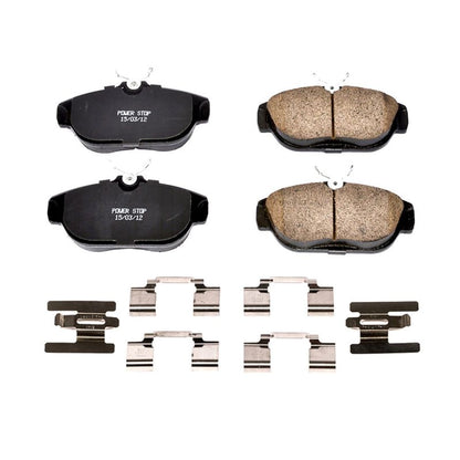 PowerStop Power Stop 91-92 Volvo 740 Front Z17 Evolution Ceramic Brake Pads w/Hardware