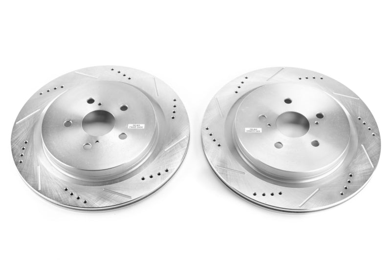 PowerStop Power Stop 16-19 Lexus RX350 Rear Evolution Drilled & Slotted Rotors - Pair