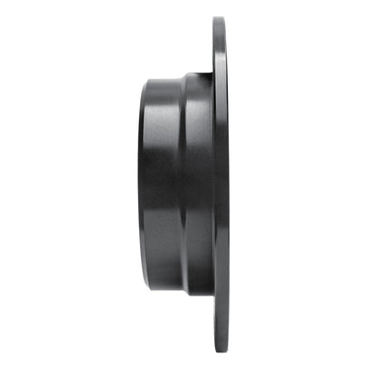 R1 Concepts R1 81-86 BMW 735I Rear Right Drilled & Slotted Black Brake Rotor