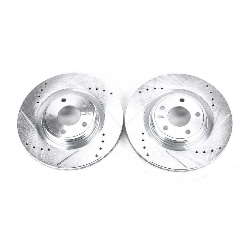 PowerStop Power Stop 07-10 Chevrolet Cobalt Front Evolution Drilled & Slotted Rotors - Pair