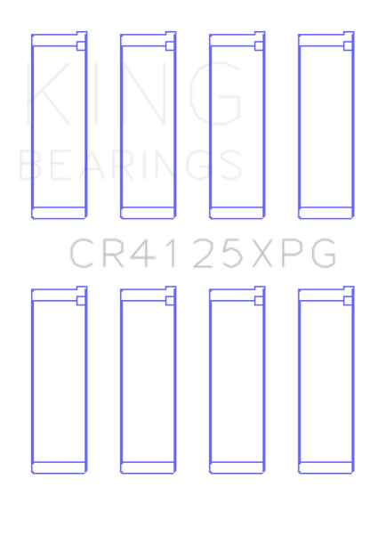 King Engine Bearings King Subaru EJ20/EJ22/EJ25 (Suites 52mm Journal Size) Tri-Metal Perf Rod Bearing Set - Size STD