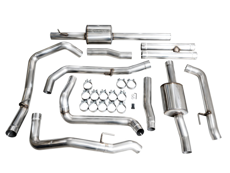 AWE Tuning 4th Gen GM 1500 6.2L Cat-Back Split Rear Exit (w/ Bumper Cutouts) - OE Tips