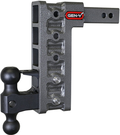 GEN-Y Hitch Gen-Y Mega Duty 2in Shank 10in Drop 2K TW 16K Hitch w/GH-051 Dual-Ball/GH-032 Pintle Lock