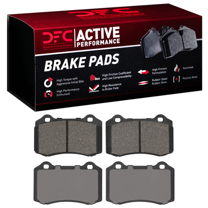 DFC 92-06 Dodge Viper Front/Rear Active Performance Pads - Low Metallic