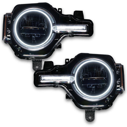 ORACLE Lighting Oracle 21-22 Ford Bronco Headlight Halo Kit w/DRL Bar - Base Headlights -w/2.0 Controller