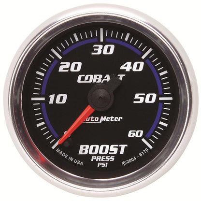 Autometer Cobalt 52mm 0-60 PSi Boost Gauge
