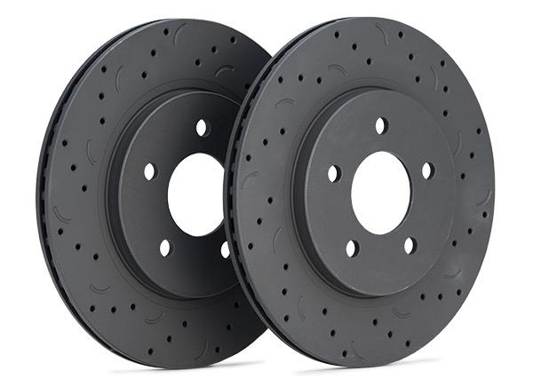 Hawk Performance Hawk Talon 2007 Ford Expedition Drilled and Slotted Front Brake Rotor Set