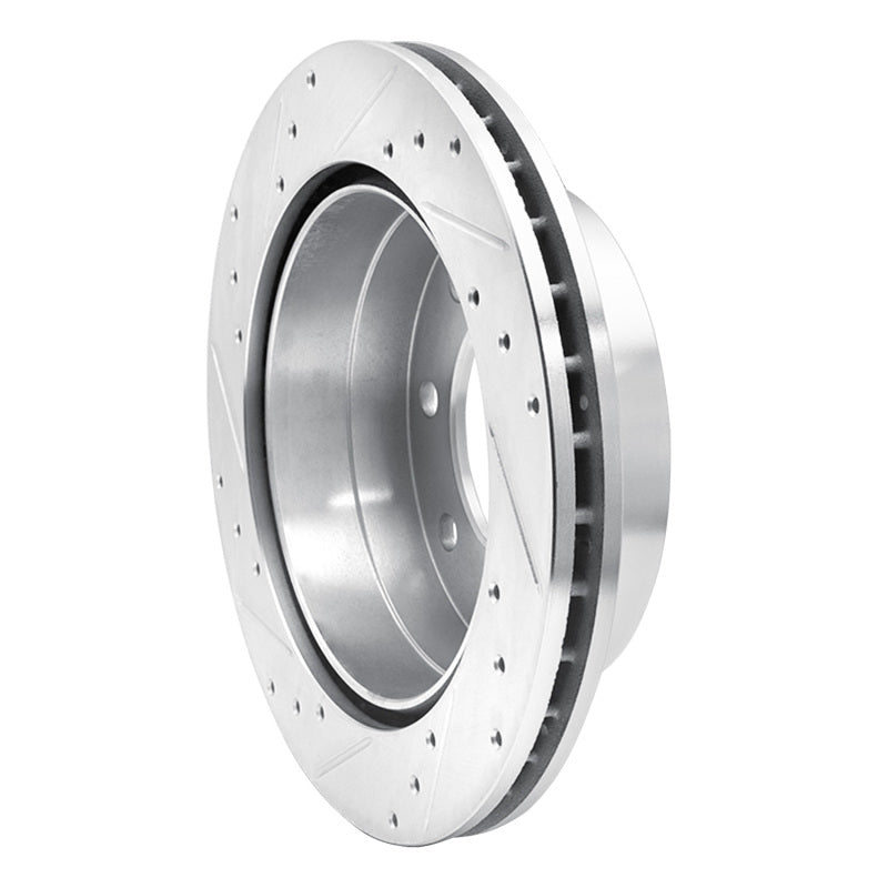 R1 Concepts R1 03-05 Chevrolet Suburban 2500 Rear Right Drilled & Slotted Silver Brake Rotor