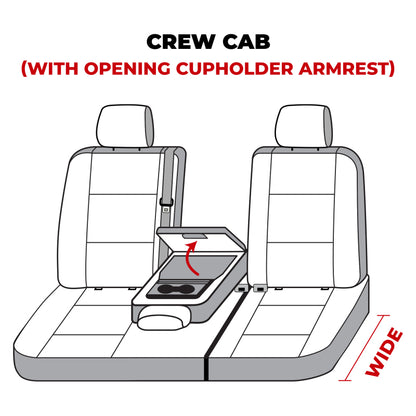 Covercraft 19-24 Dodge Ram 1500 Polycotton SeatSaver Custom Second Row Seat Covers - Charcoal