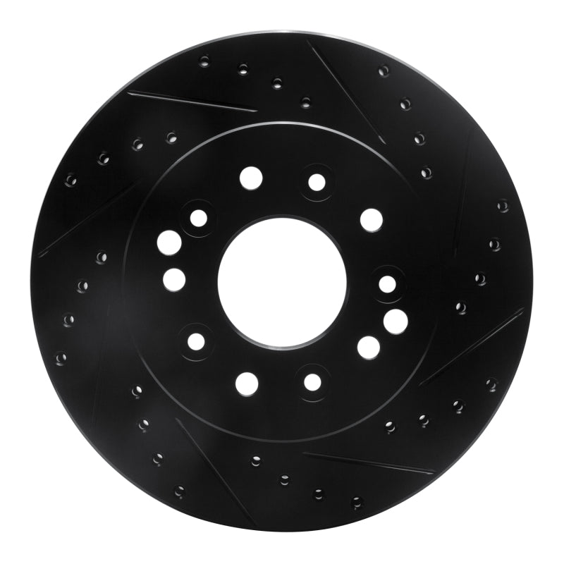 R1 Concepts R1 63-82 Chevrolet Camaro Front/Rear Right Drilled & Slotted Black Brake Rotor