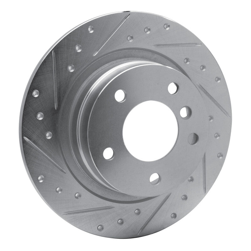 R1 Concepts R1 05-12 BMW 120i (Mexico) Rear Left Drilled & Slotted Silver Brake Rotor