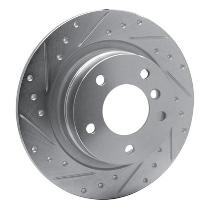 R1 Concepts R1 05-12 BMW 120i (Mexico) Rear Left Drilled & Slotted Silver Brake Rotor