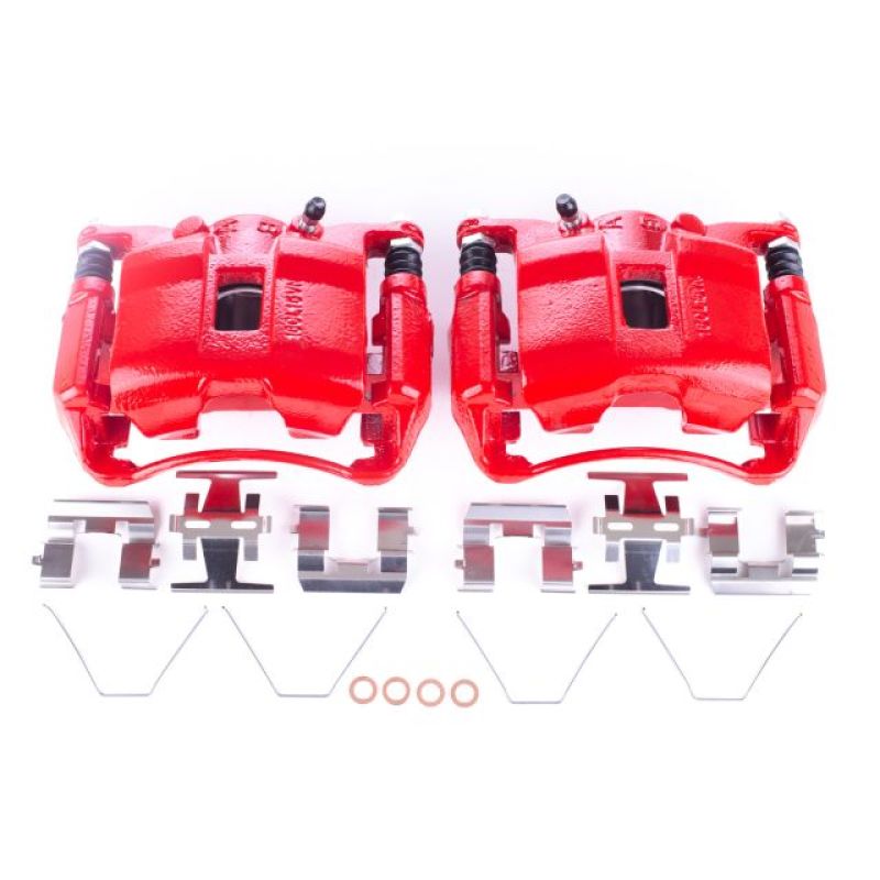 PowerStop Power Stop 06-11 Acura CSX Front Red Calipers w/Brackets - Pair