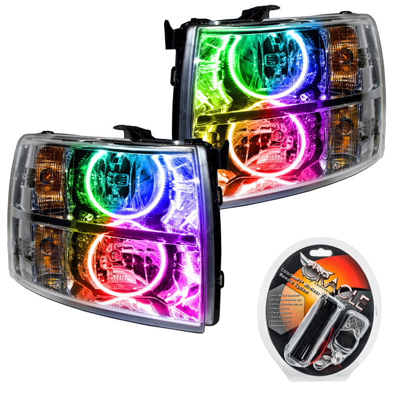 ORACLE Lighting Oracle 07-13 Chevrolet Silverado SMD HL - Round Style - ColorSHIFT