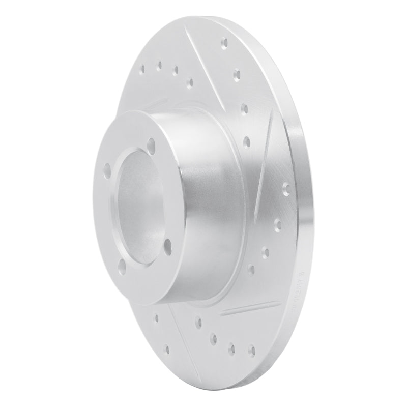 R1 Concepts R1 74-79 Lotus Elite Front Right Drilled & Slotted Silver Brake Rotor