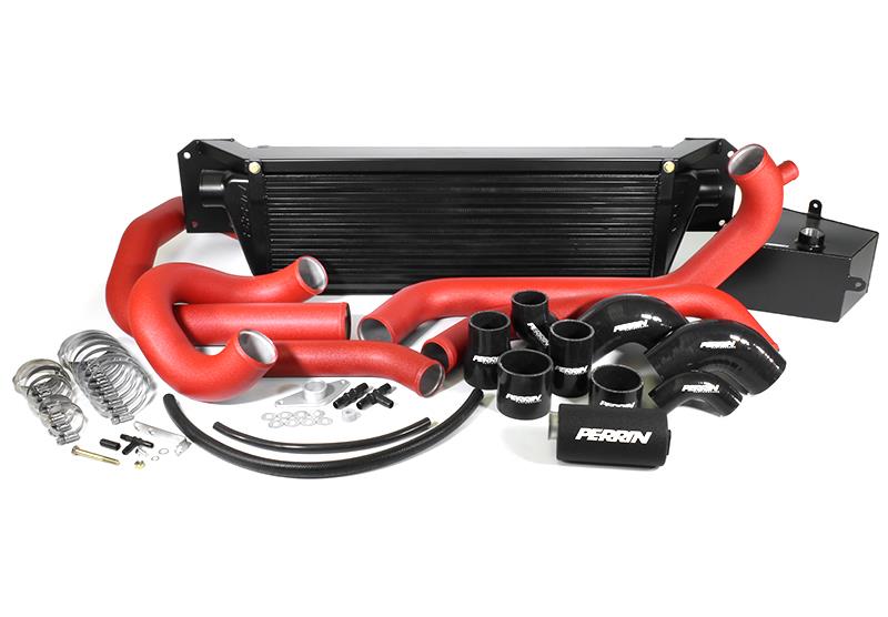 Perrin Performance PERRIN 15-21 Subaru STI Front Mount Intercooler Boost Tubes + Hardware - Red Tubes
