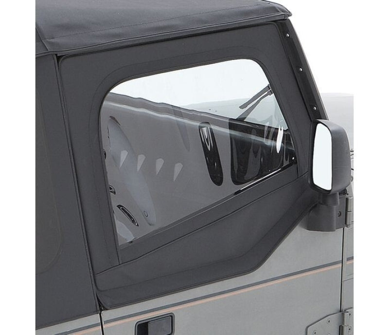 Bestop 88-95 Jeep Wrangler YJ Fabric Door Skins (Black Denim)