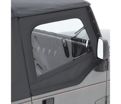 Bestop 88-95 Jeep Wrangler YJ Fabric Door Skins (Black Denim)