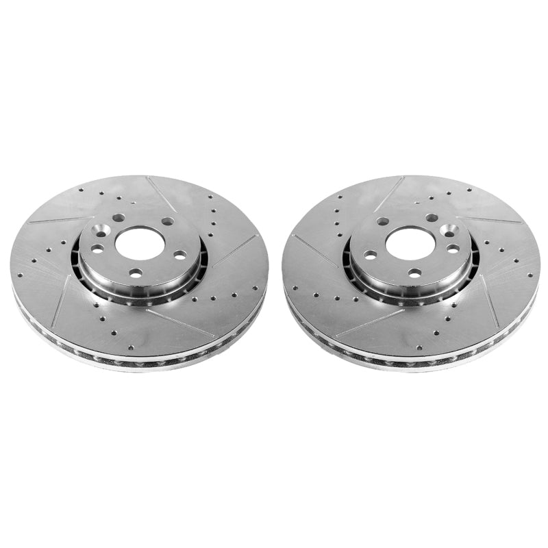 PowerStop Power Stop 2000 Volvo V70 Front Evolution Drilled & Slotted Rotors - Pair