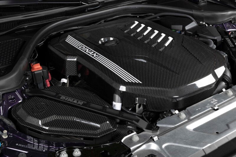 Dinan 19-26 BMW B58D (G01/G02/G20/G22/G23/G26/G42) Gloss Carbon Fiber Engine Cover w/Matte Accents