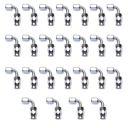 Russell Performance -10 AN Endura PowerFlex Power Steering 90 Degree Hose Ends(25 pcs.)