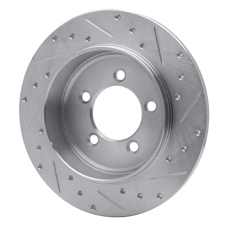 R1 Concepts R1 02-10 Ford Explorer Sport Trac Rear Left Drilled & Slotted Silver Brake Rotor