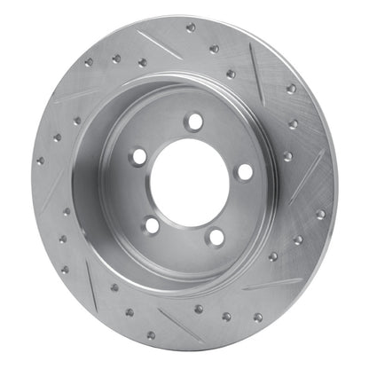 R1 Concepts R1 02-10 Ford Explorer Sport Trac Rear Left Drilled & Slotted Silver Brake Rotor