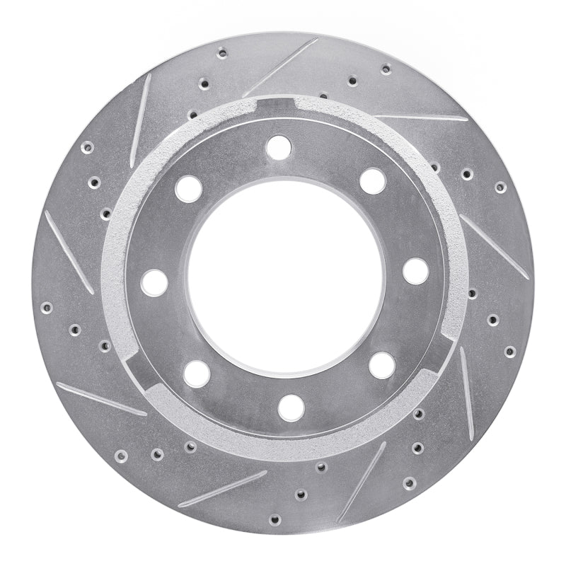 R1 Concepts R1 11-22 Ford F-250 2WD (Super Duty) Rear Left Drilled & Slotted Silver Brake Rotor