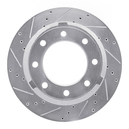 R1 Concepts R1 11-22 Ford F-250 2WD (Super Duty) Rear Left Drilled & Slotted Silver Brake Rotor