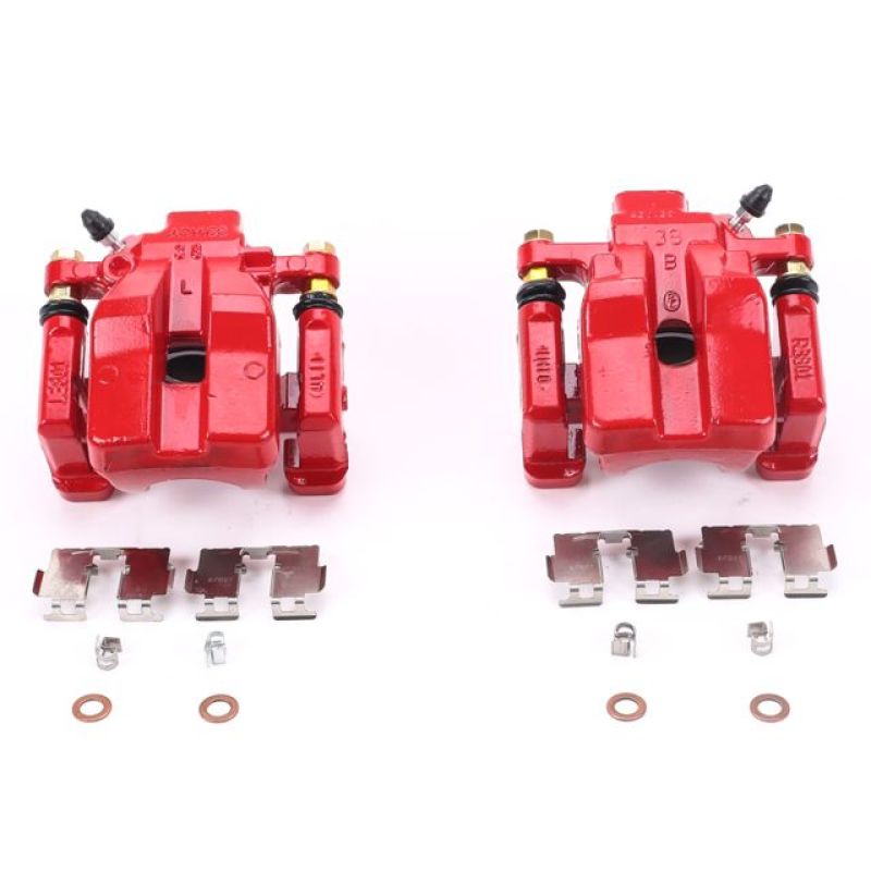 PowerStop Power Stop 13-18 Lexus ES300h Rear Red Calipers w/Brackets - Pair