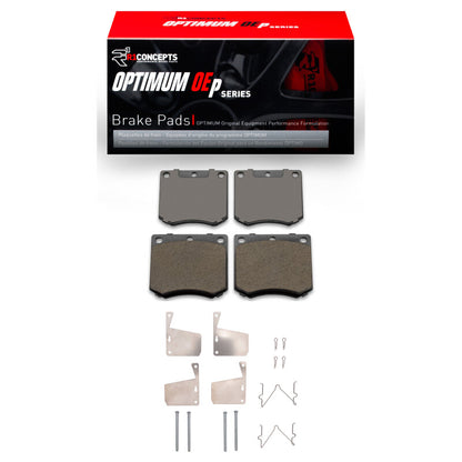 R1 Concepts R1 70-83 DeLorean DMC 12 Front Optimum OE Pads & Hardware Kit