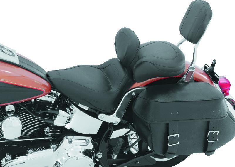 Mustang Motorcycle Mustang 03-08 Kawasaki Vulcan 1600 Classic, 05-08 Nomad Standard Touring 2PC Seat - Black