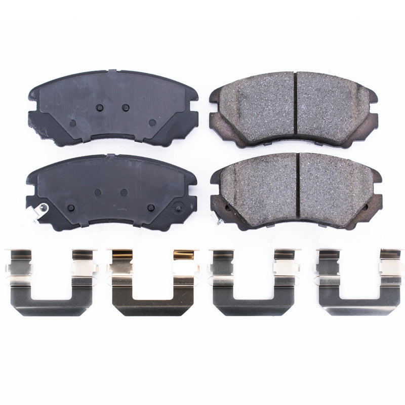 PowerStop Power Stop 07-10 Hyundai Elantra Front Z17 Evolution Ceramic Brake Pads w/Hardware