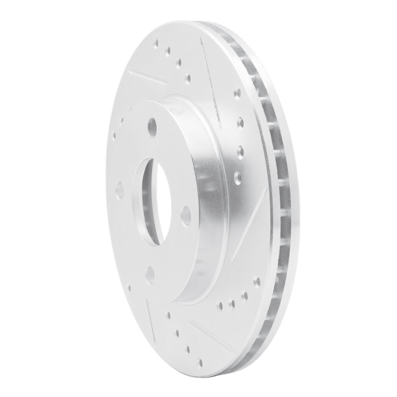 R1 Concepts R1 00-15 Ford Ecosport (Mexico) Front Right Drilled & Slotted Silver Brake Rotor