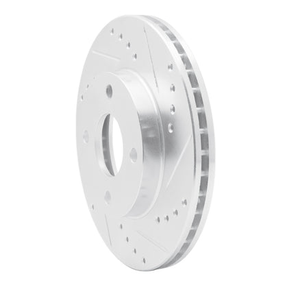 R1 Concepts R1 00-15 Ford Ecosport (Mexico) Front Right Drilled & Slotted Silver Brake Rotor