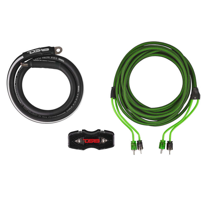 DS18 0-GA Amplifier Install Kit Advance- Green