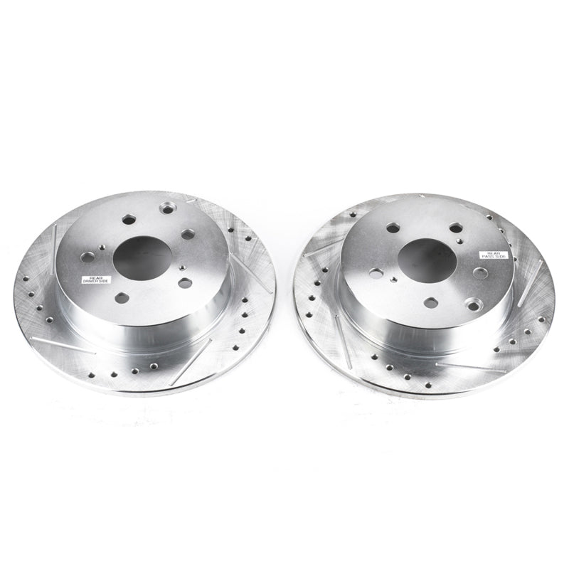 PowerStop Power Stop 09-10 Pontiac Vibe Rear Evolution Drilled & Slotted Rotors - Pair