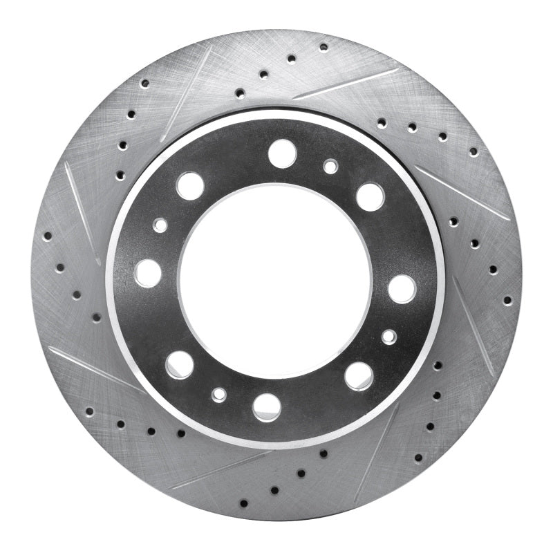 R1 Concepts R1 09-25 Dodge Ram 4000 (Mexico) Rear Left Drilled & Slotted Silver Brake Rotor