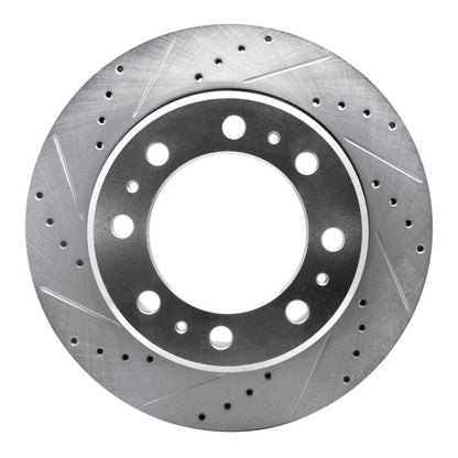 R1 Concepts R1 09-25 Dodge Ram 4000 (Mexico) Rear Left Drilled & Slotted Silver Brake Rotor
