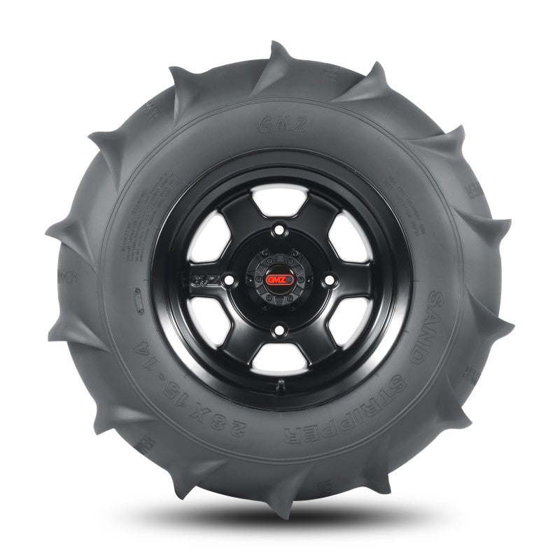 GMZ Race Products GMZ Sand Stripper Rear HP Tire - 14 Paddle 1-1/8in - 28x15-14